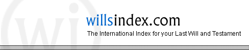 willsindex.com - The International Registry for your Last Will and Testament
